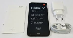 محتويات علبة هاتف Xiaomi Redmi 7A