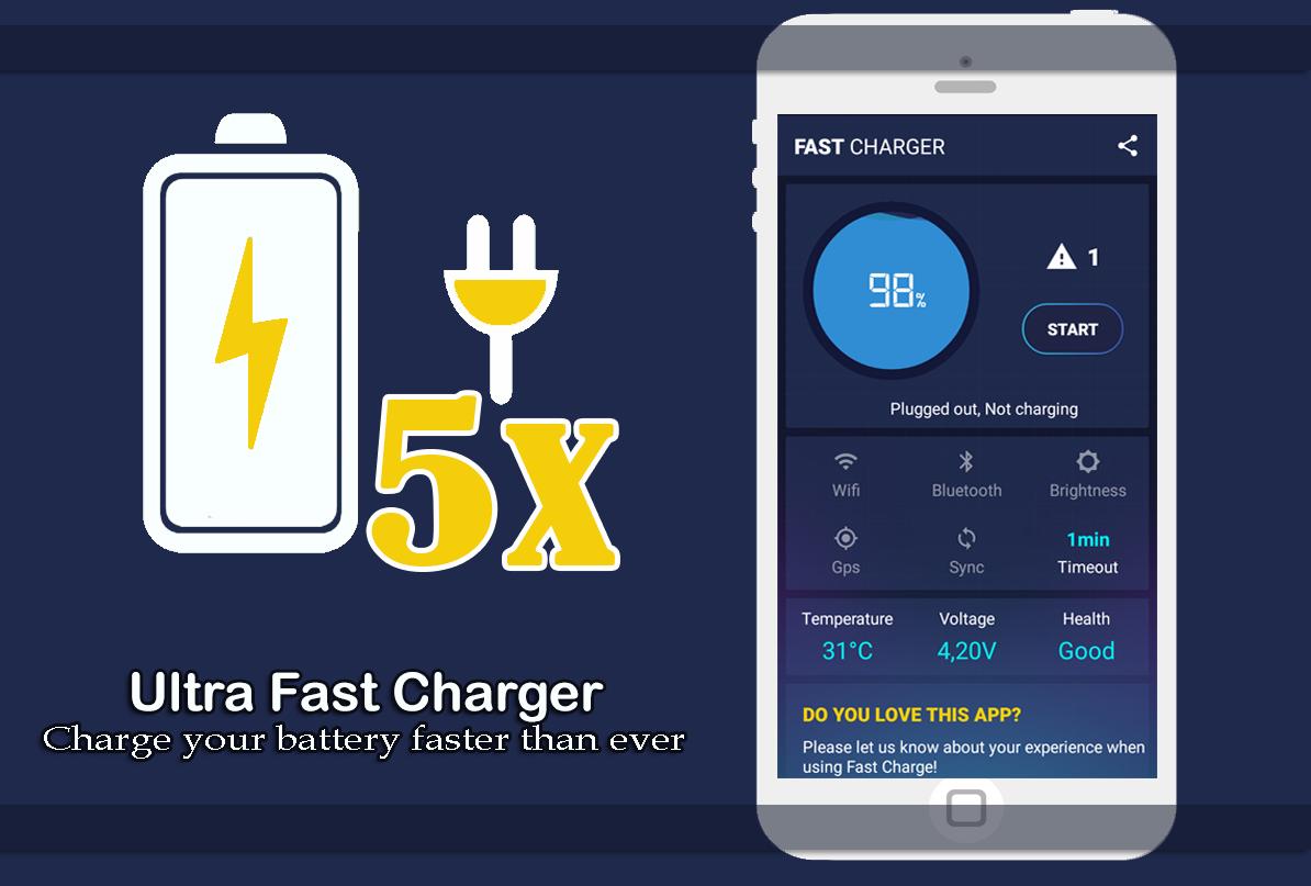 تطبيق Ultra Fast Charging 5X
