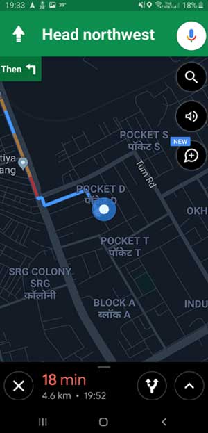 Google Maps with Dark Mode