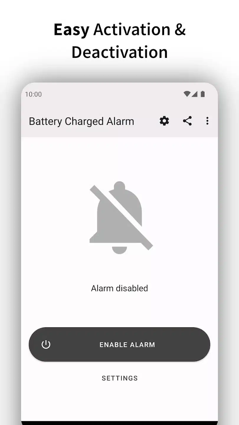Battery Charged Alarm