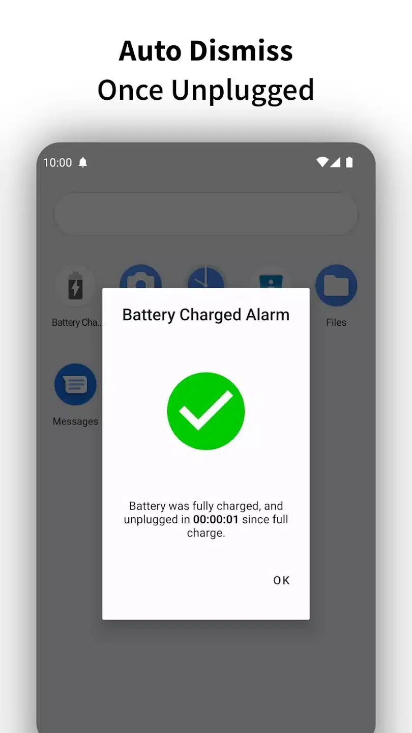 Battery Charged Alarm