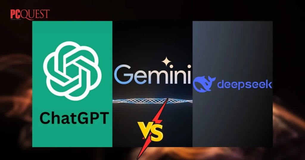 مقارنة ChatGPT مقابل DeepSeek مقابل Gemini