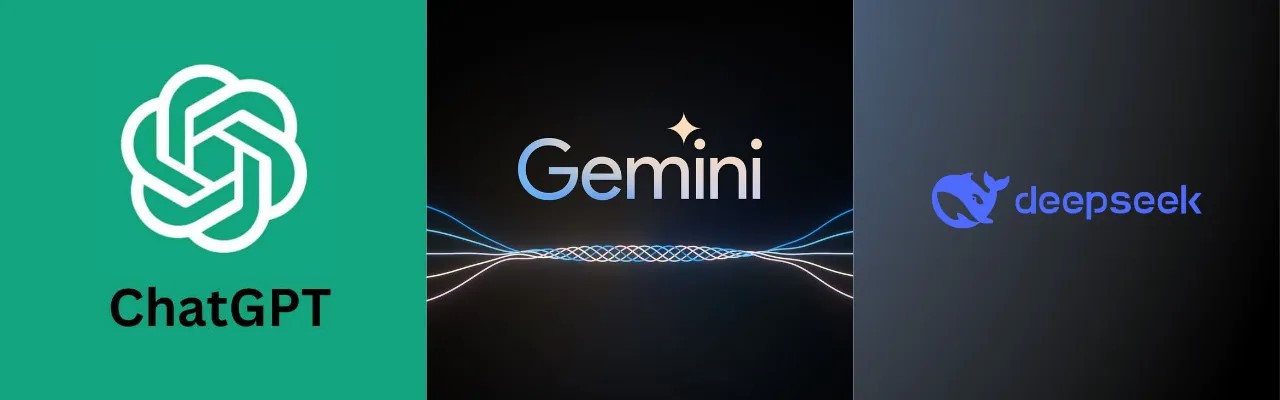 مقارنة ChatGPT مقابل DeepSeek مقابل Gemini لتحديد اي نموذج AI يناسب احتياجاتك