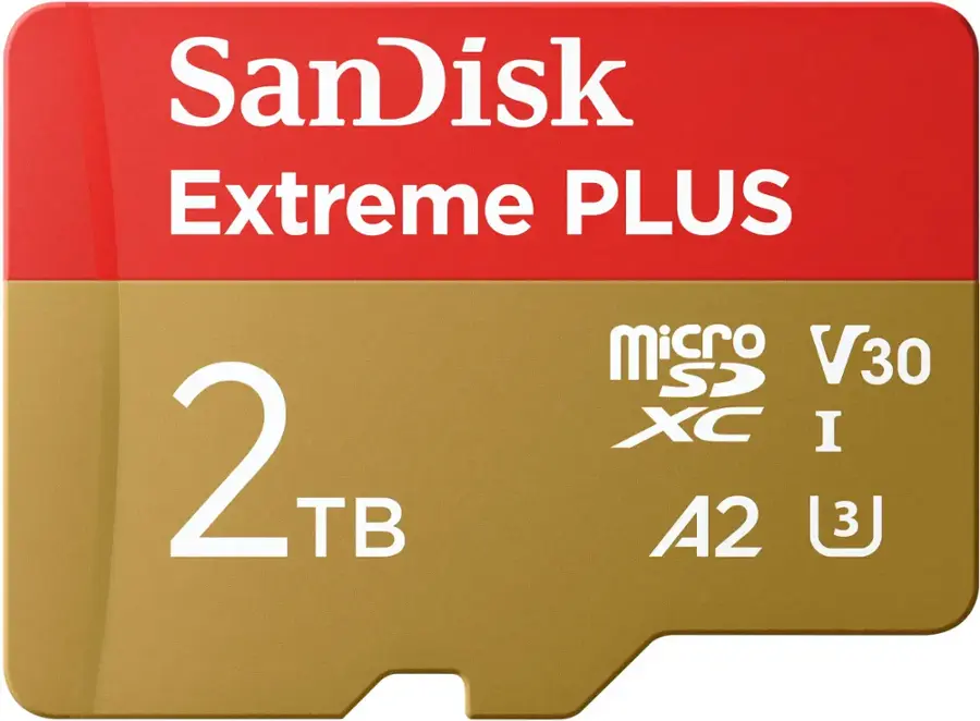 بطاقة ذاكرة SanDisk Extreme PLUS microSDXC UHS-I سعة 2 تيرابايت