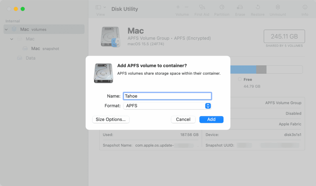 كيفية تثبيت macOS Tahoe 26 على قسم مختلف من جهاز Mac الخاص بك
